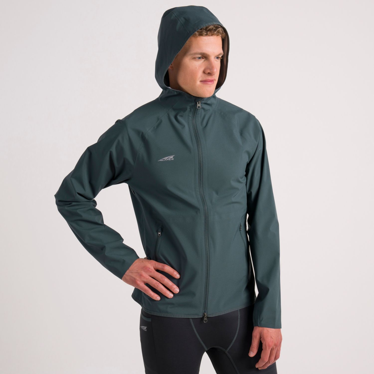 Altra Waterproof Men's Running Jackets Dark Green | South Africa-61534909